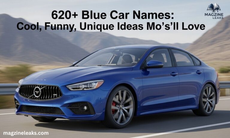 620+ Blue Car Names Cool, Funny & Unique Ideas You’ll Love
