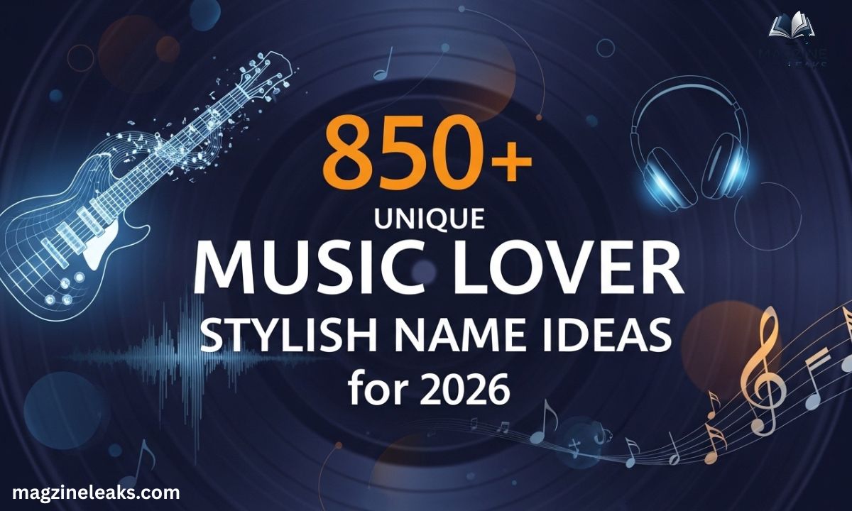 850+ Unique Music Lover Stylish Name Ideas for 2026