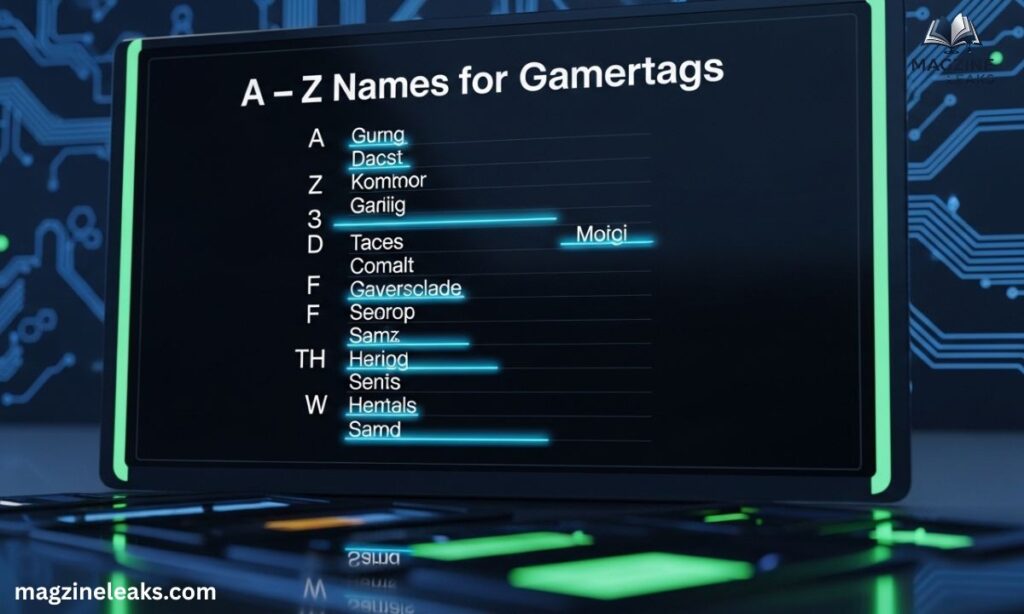 A – Z Names for Gamertags
