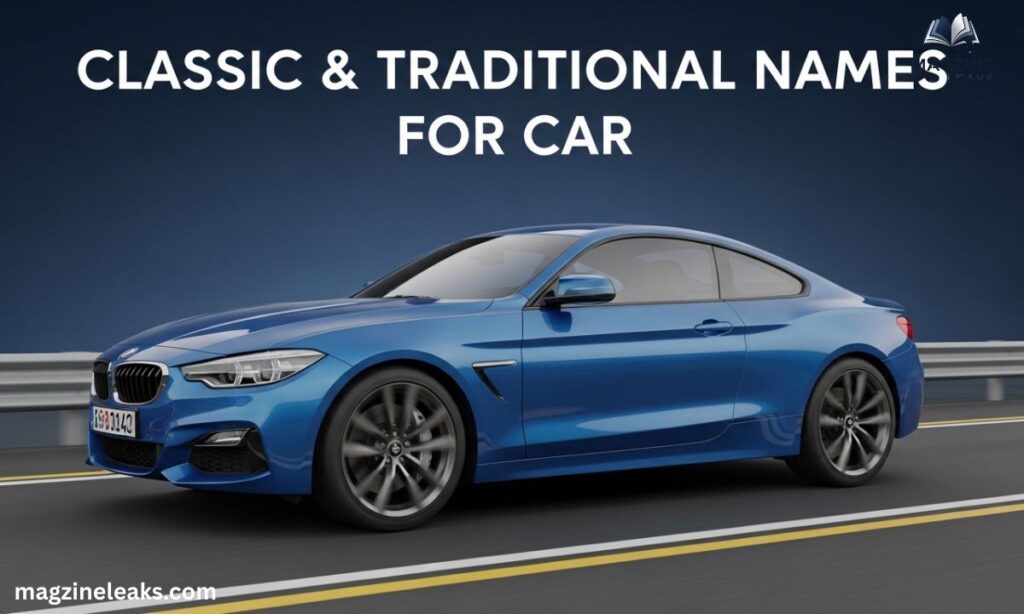 Classic & Traditional Names for Blue Car