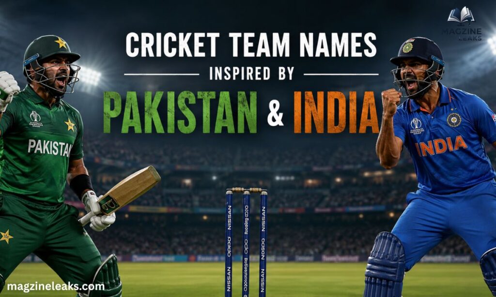 Cricket Team Names Inspired by Pakistan & India