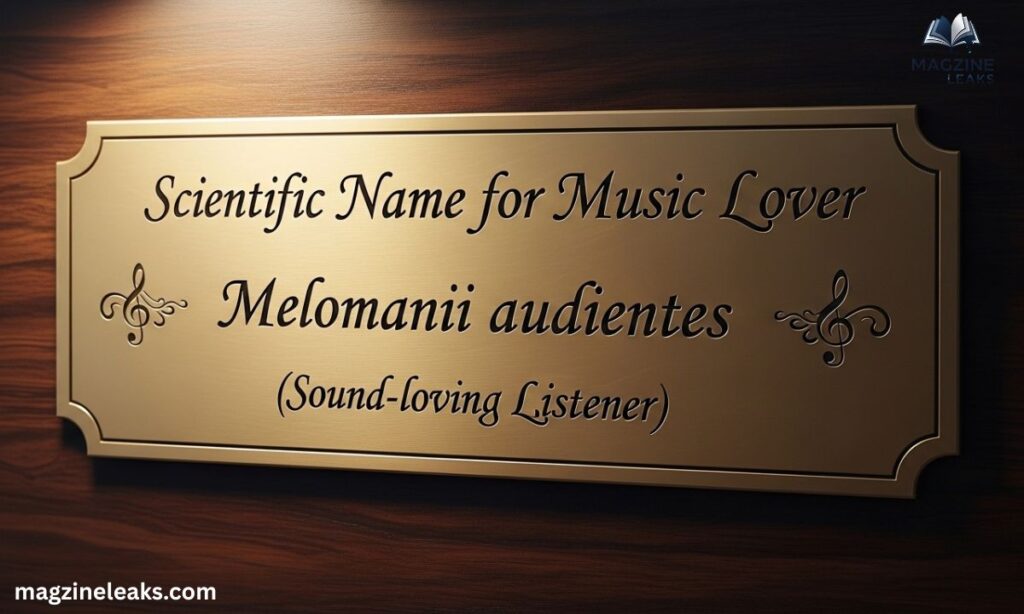 Scientific Name for Music Lover