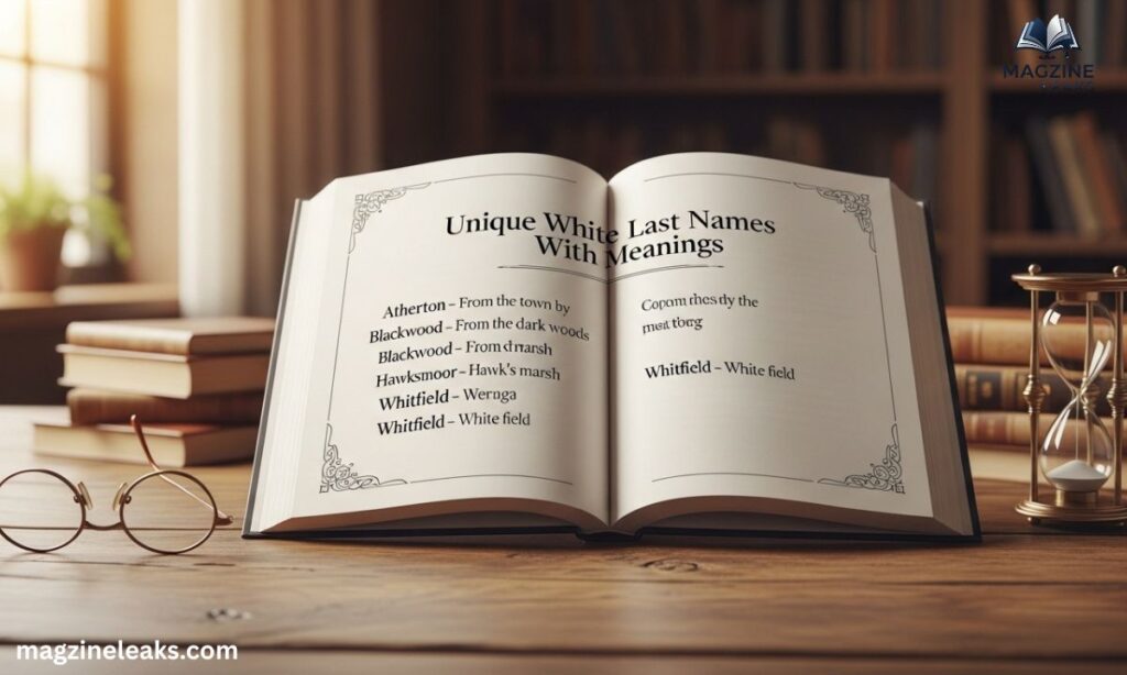 Unique White Last Names With Meanings