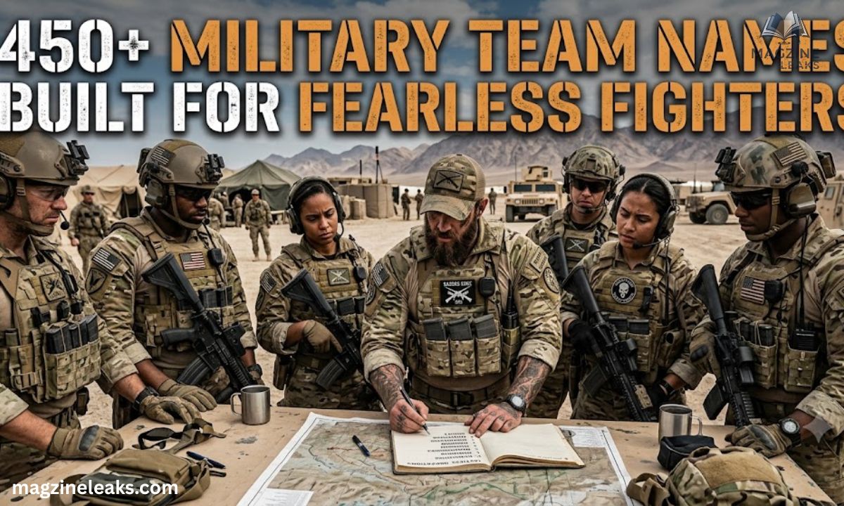 450+ Military Team Names Built for Fearless Fighters