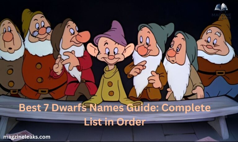 Best 7 Dwarfs Names Guide Complete List in Order