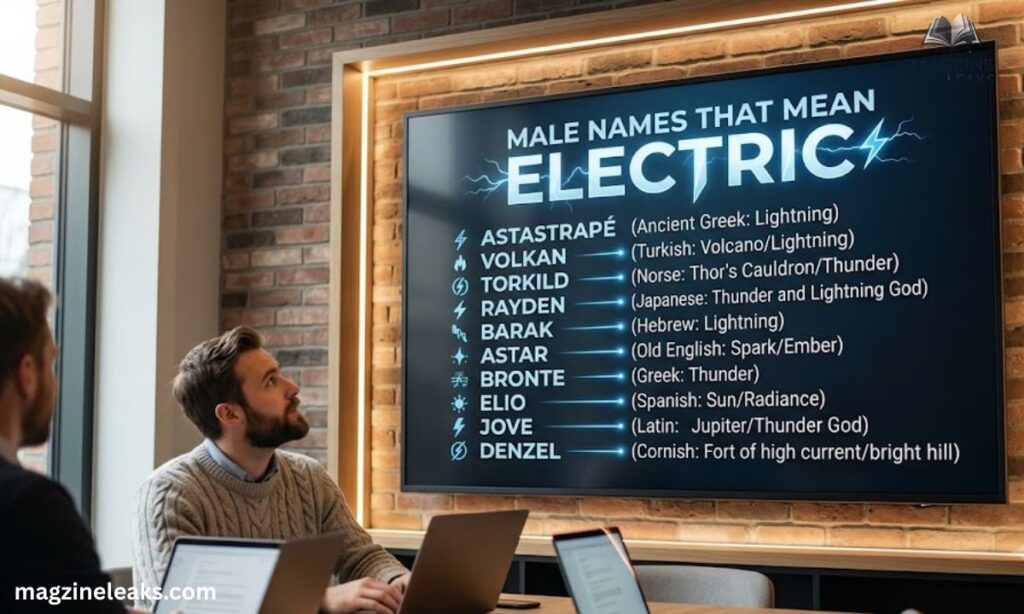 Male Names that Mean Electric